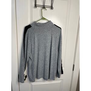 F&F Gray with Black Stripe Sweater Size 14